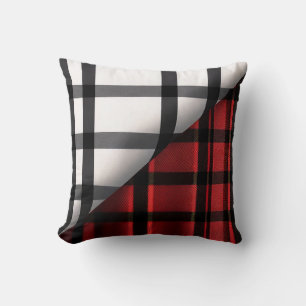 Den moderna Abstrakten Red Black Play Collection Kudde
