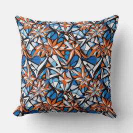 Den moderna abstraktens geometriska digitala mönst kudde