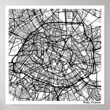 Den moderna abstraktens minimalistiska Paris City 