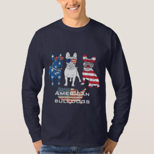 Den moderna amerikanska bullhundens långärmad t shirt