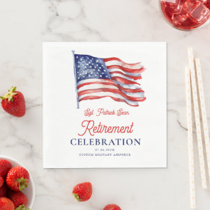 Den moderna amerikanska Flagga, 4:e juli-armén Pen Pappersservett