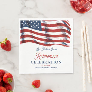 Den moderna amerikanska Flagga, 4:e juli-armén Pen Pappersservett