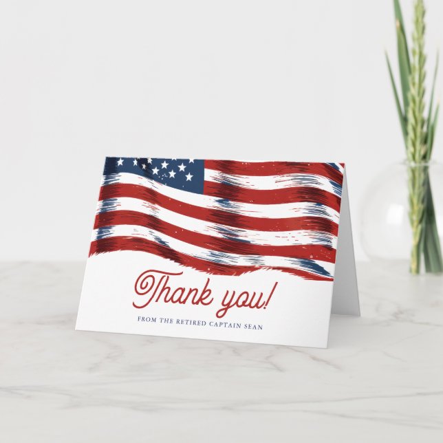 Den moderna amerikanska Flagga, 4:e juli-armén Pen Tack Kort (Framsida)