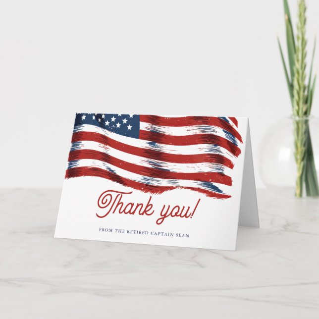 Den moderna amerikanska Flagga, 4:e juli-armén Pen Tack Kort (Framsida)