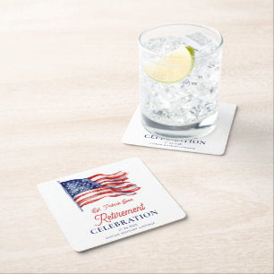 Den moderna amerikanska Flagga, 4:e juli-armén Pen Underlägg Papper Kvadrat