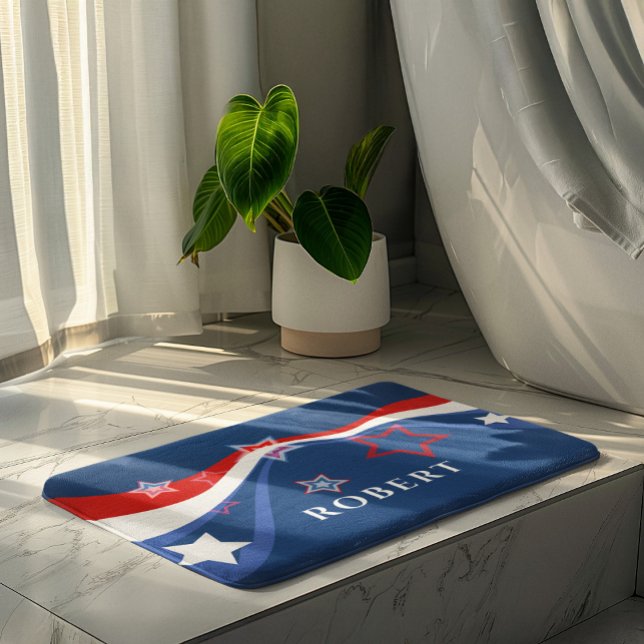 Den moderna amerikanska flagga badrumsmatta (Skapare uppladdad)