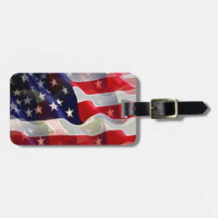 Den moderna amerikanska Flagga Luggage Tag-Coolan Bagagebricka