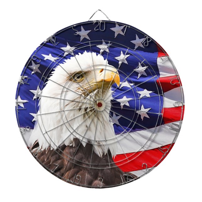 Den moderna amerikanska Flagga Party Darttavla (Framsidan)
