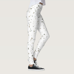 Den moderna Anpassningsbarna Färg Terrazzo Mönster Leggings