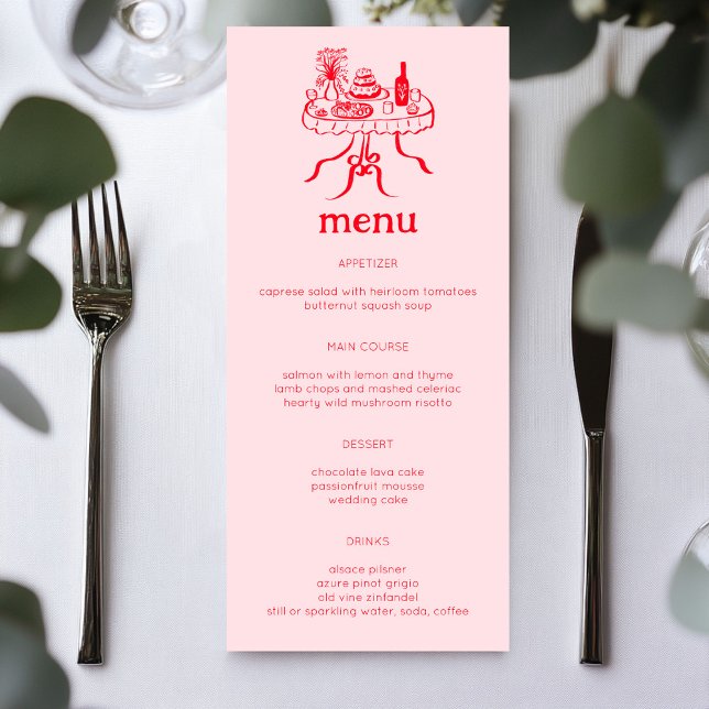 Den moderna ANPASSNINGSBARNA i den visemiska Buffe Meny (Whimsical Buffet Table Doodle Sketch Modern CUSTOM Menu
)