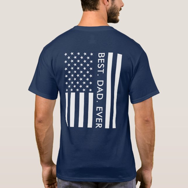 Den moderna Anpassningsbarna Pappa någonsin Fars d T Shirt (Baksida)