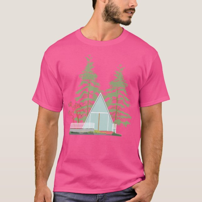 Den moderna arkitekturskåpet i Skogen basket S T Shirt (Framsida)