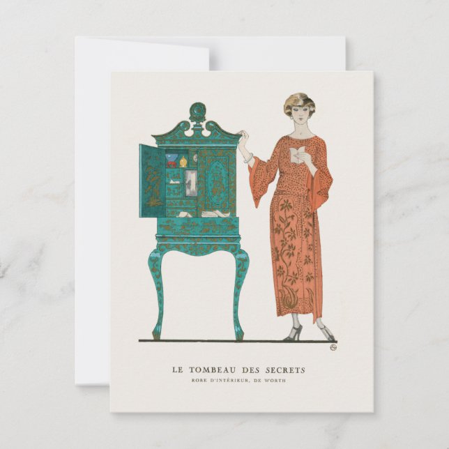 Den moderna artikel Deco 1920-talets Underbara Gat Anteckningskort (Framsida)