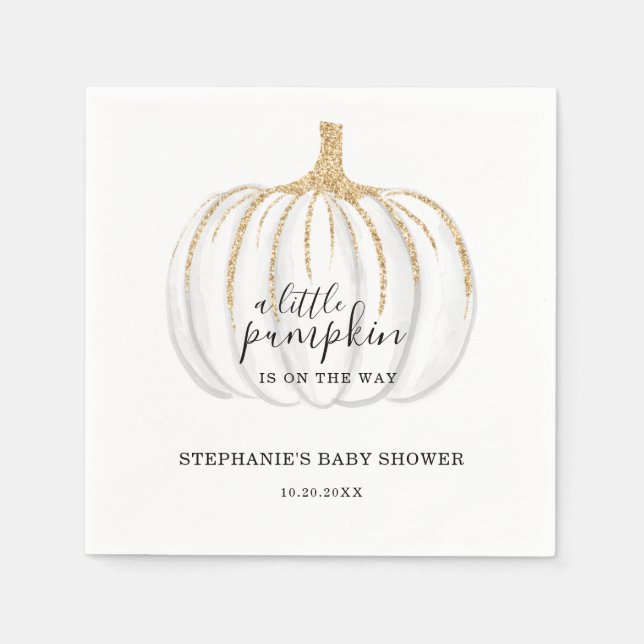 Den moderna babyskusen är på väg. pappersservett (Framsidan)