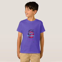 Den moderna blåblåa Fladdermus-spindelrösten Måne T Shirt