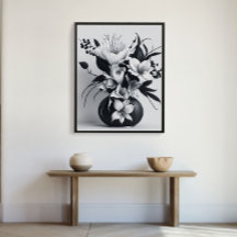 Den moderna Bläck-Snyggten Vas Ro Teckning