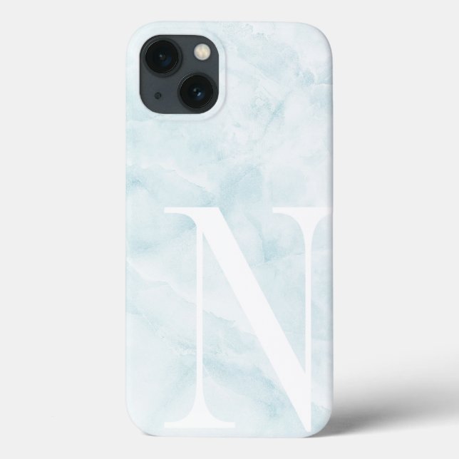 Den moderna Bleken Aqua Marble Large  Monogram (Baksida)