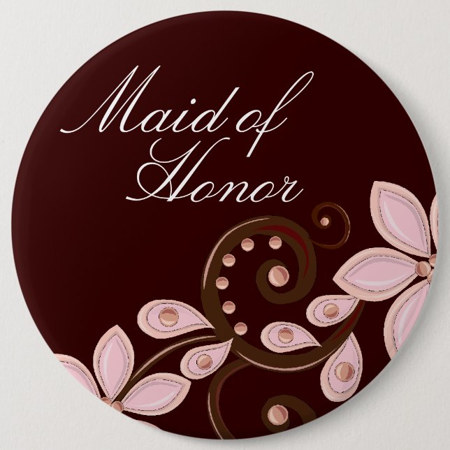 Den moderna blom- maid of honor knäppas knapp (Framsida)