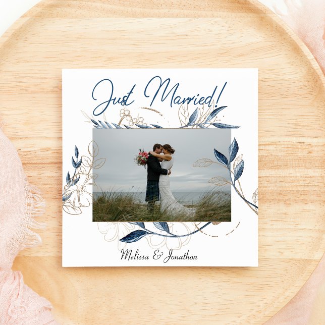 Den moderna Blommigten Guld, Elegant bröllop Meddelande (Skapare uppladdad)