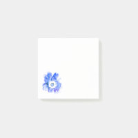 Den moderna blommigtens vattenfärgsblomma hand plo
