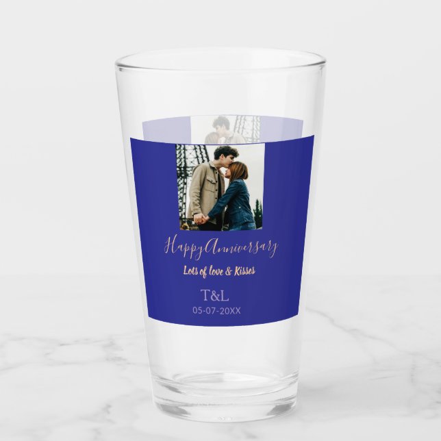 Den moderna boho lycklig-årsdagen lägger till namn glaskopp (Framsida)