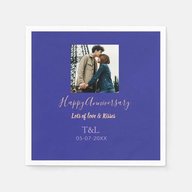 Den moderna boho lycklig-årsdagen lägger till namn pappersservett (Framsidan)