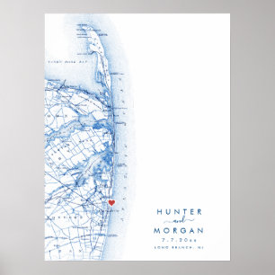 Den moderna Bok-gästen Karta i Gren Poster i Bröll