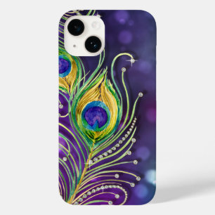 Den moderna Bokeh-Gnistran Peacock Feathers-juvele