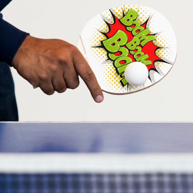 Den moderna boomen Tecknad Bok Pingisracket (Insitu)
