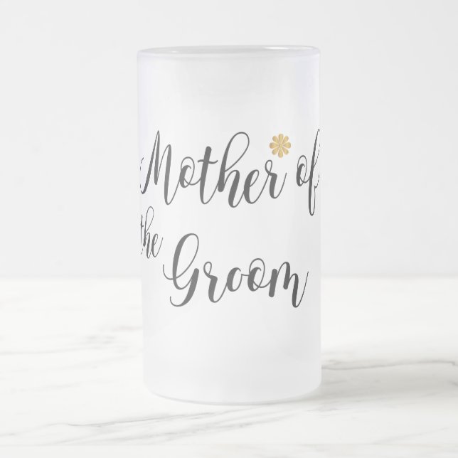 Den moderna Bröllop-Eleganten Mor i Groom Frostat Ölglas (Center)