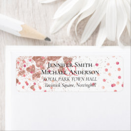 Den moderna budgeten för Trendiget Ro i Guld i Brö Returadress Etikett