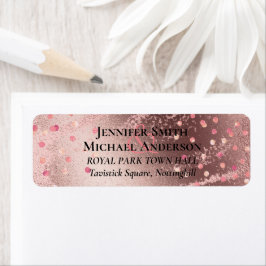 Den moderna budgeten för Trendiget Ro i Guld i Brö Returadress Etikett