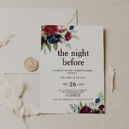 Den moderna burgundyflottan  Blommigten natten för Inbjudningar