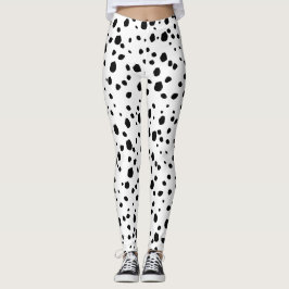 Den moderna Chicen Dalmatien Hund Animal Print Mön Leggings