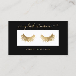 Den moderna chicen guld-ögonfransarna elegant svar visitkort