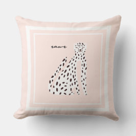 Den moderna Chicen Leopard Pop Art Kudde
