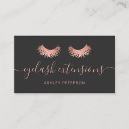 Den moderna chicen ro guld-ögonfransarna trendig g visitkort