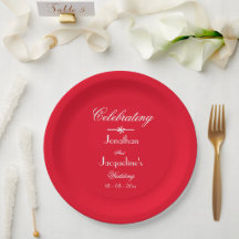 Den moderna Chicen Romantic Red Bröllop Cake