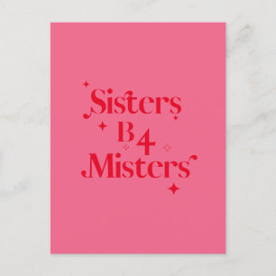 Den moderna Chicen Rosa Red Gnistra Sister Galenti Helg Vykort