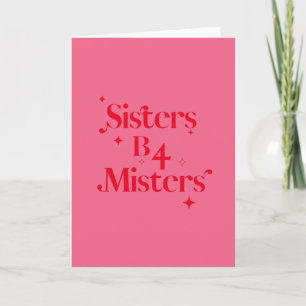Den moderna Chicen Rosa Red Gnistra Sister Galenti Helgkort