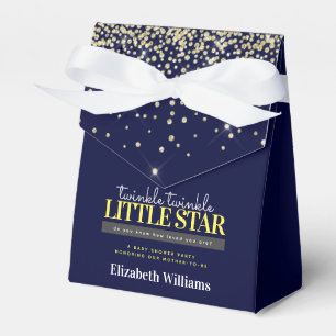 Den moderna Chicen Twinkle Little Star Baby Shower Presentaskar