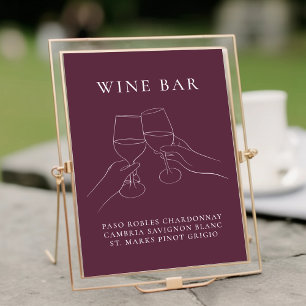Den moderna Chicen Vin Pub Poster