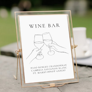 Den moderna Chicen Vin Pub Poster