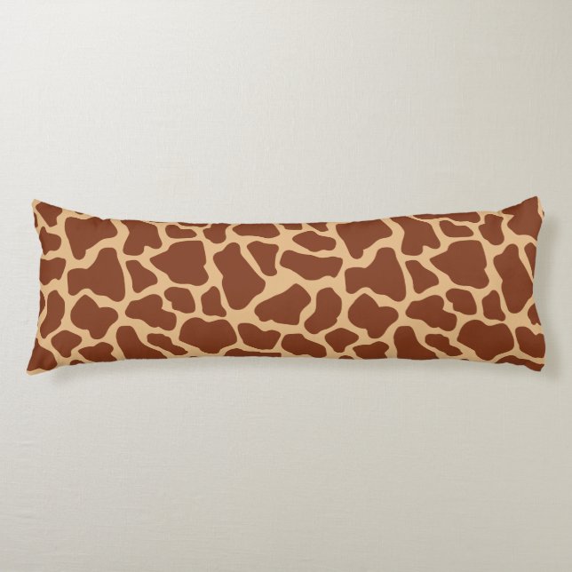 Den moderna Chicen Wildlife Giraffe Animal Print M Kroppskudde (Framsidan)