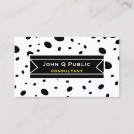 Den moderna chicens fetstilta svarta prickar anpas visitkort