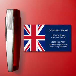 Den moderna coolan Union jack flagga london mode Visitkortmagnet