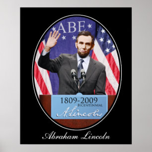 Den moderna dagen Abraham Lincoln Poster