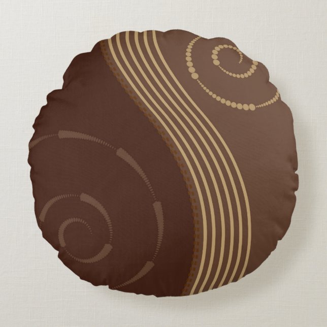 Den moderna dekoren kudder rund kudde (Framsidan)