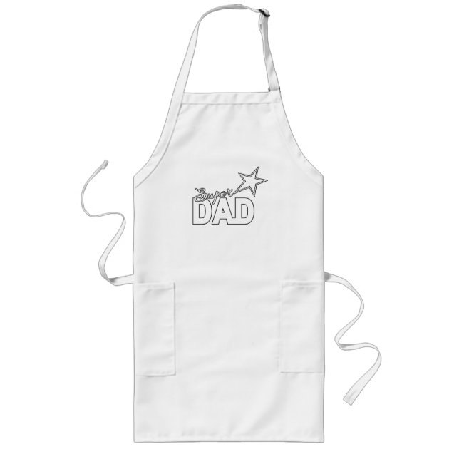 Den moderna designen "TOPPEN" i lycklig Fars dag Långt Förkläde (Framsidan)