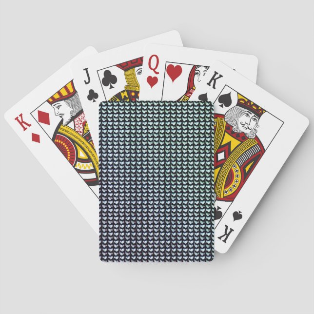 Den moderna digitala mönster-designen i abstrakt 1 casinokort (Baksidan)